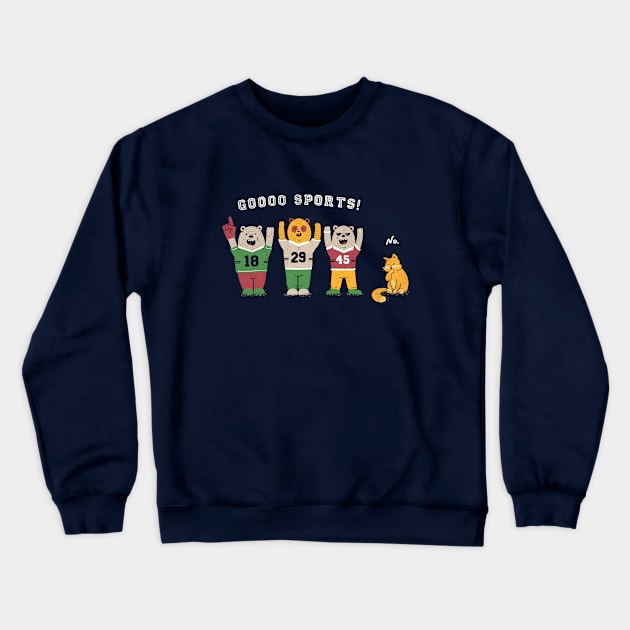 Crowd-cheering? No thanks Crewneck Sweatshirt by Tobe_Fonseca